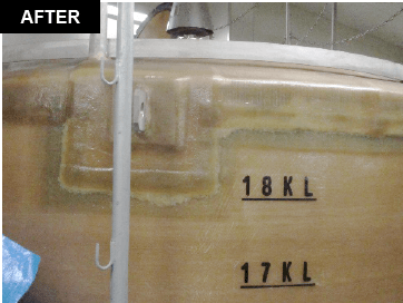 タンクの破損に対する補修